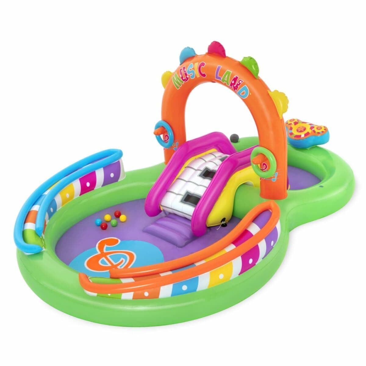 Bestway Aufblasbares Musik-Spiel-Park-Pool 295x190x137 cm +2 Jahre Garten 53117 - Thumbnail 4