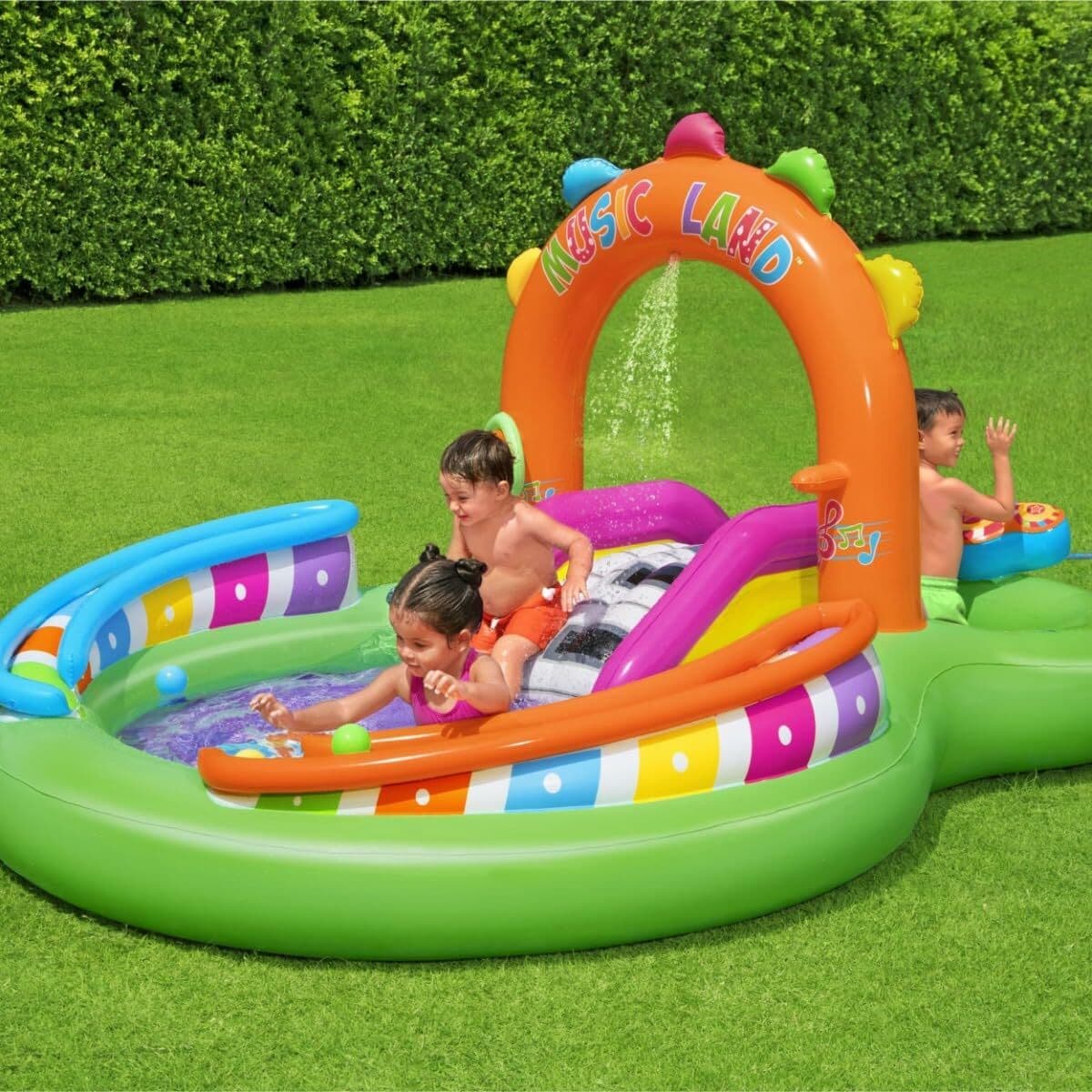 Bestway Aufblasbares Musik-Spiel-Park-Pool 295x190x137 cm +2 Jahre Garten 53117 - Thumbnail 6