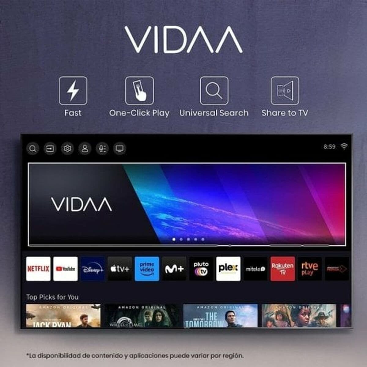 Smart TV Hisense 43A79KQ 43" 4K Ultra HD LED HDR D-LED QLED (Restauriert B) - Thumbnail 6