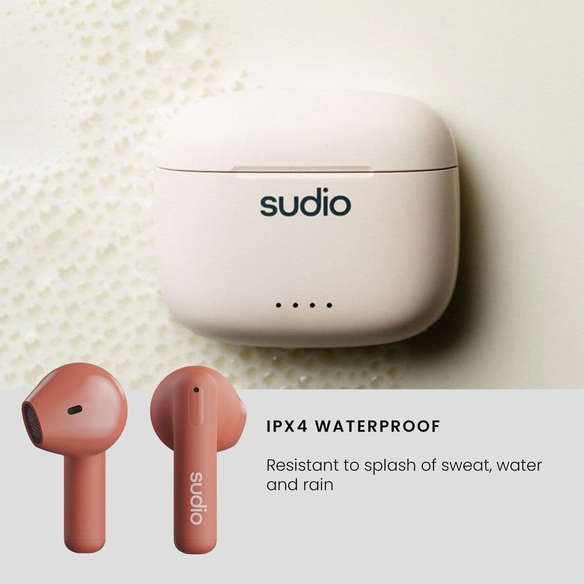Bluetooth in Ear Headset Sudio A1 True Wireless Orange - Thumbnail 8