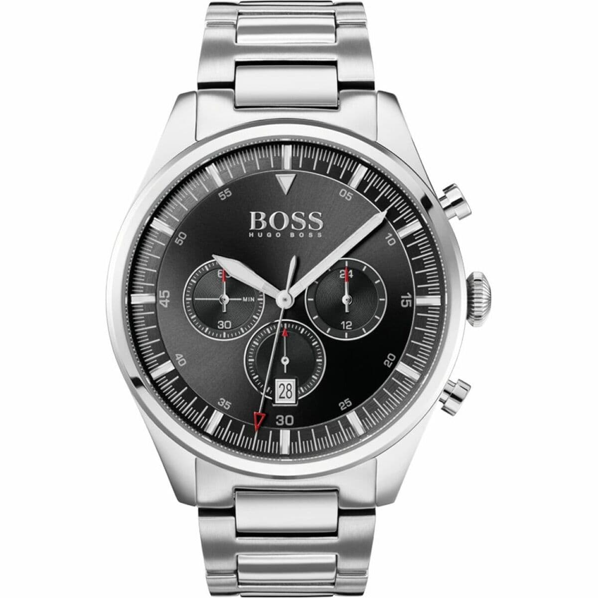 Herrenuhr Hugo Boss Schwarz Silberfarben (Restauriert B) — Bild 1