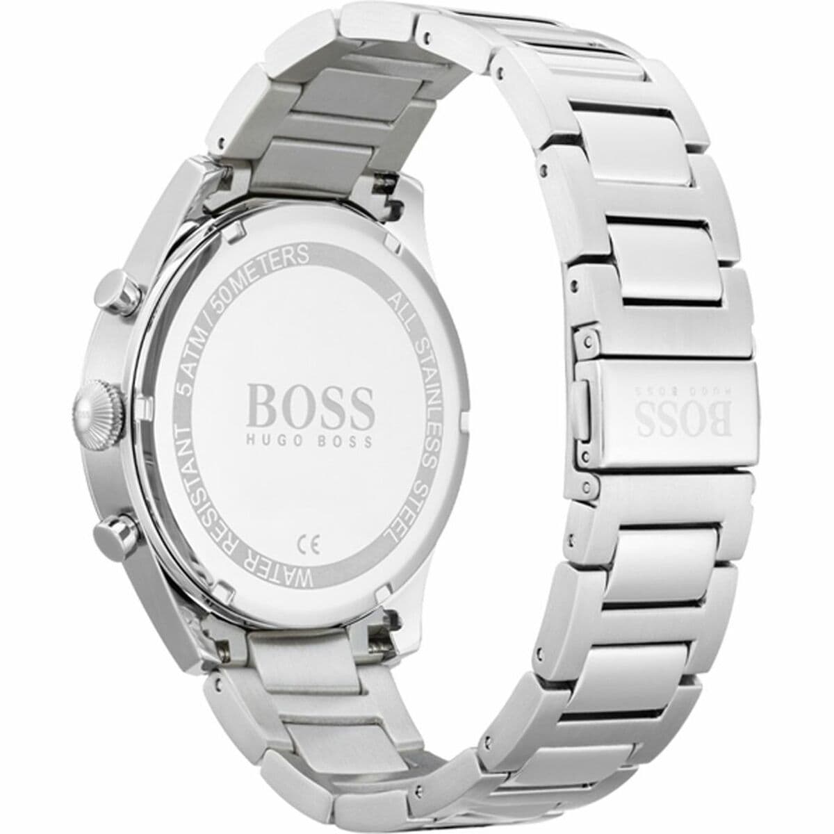 Herrenuhr Hugo Boss Schwarz Silberfarben (Restauriert B) - Thumbnail 2