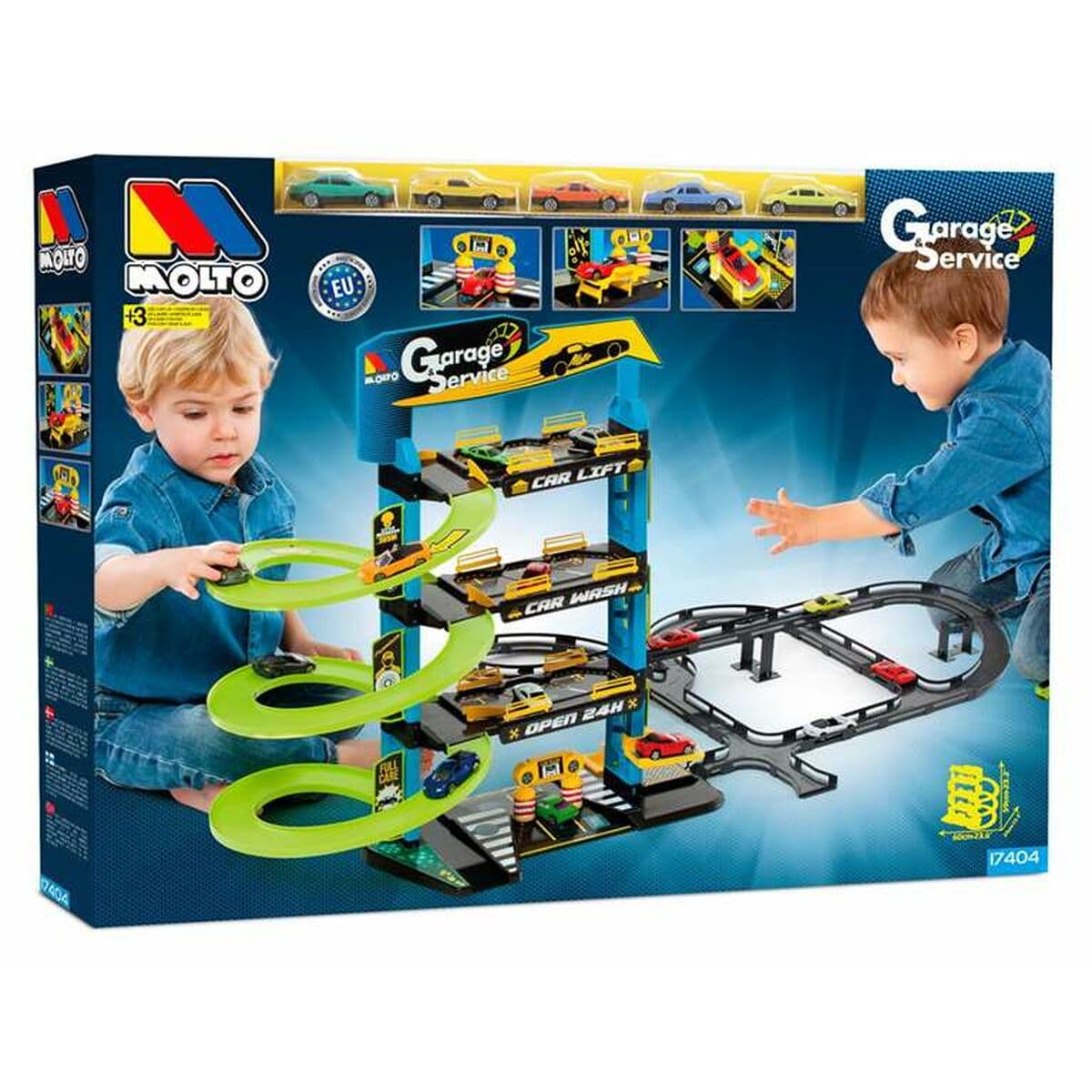 Rennbahn Moltó 3 Ebenen Auto x 5 (Restauriert C) - Thumbnail 3