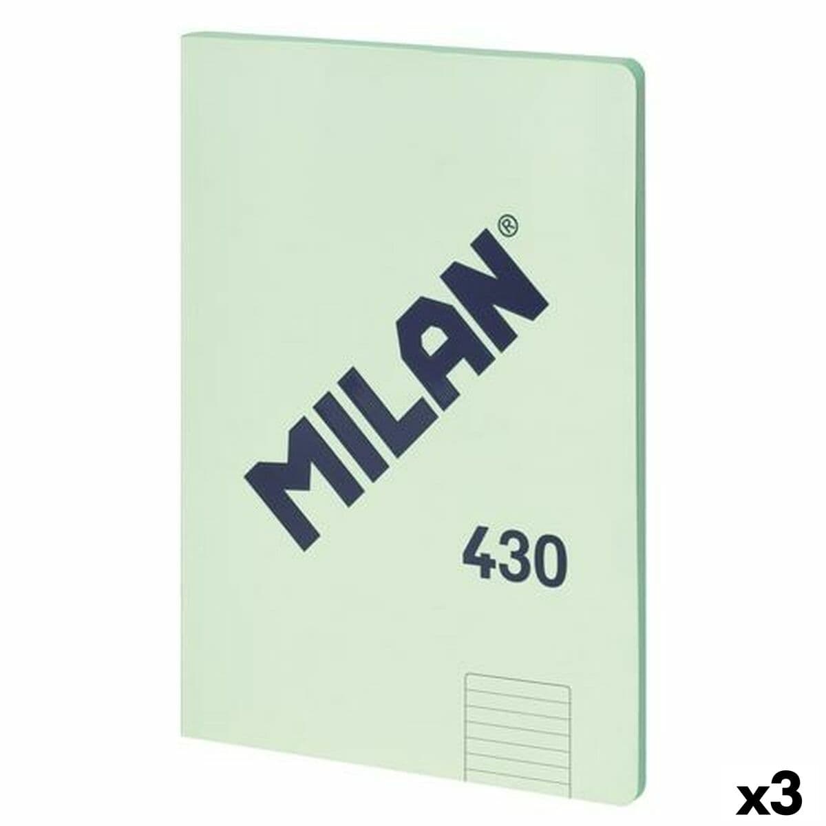 Notizbuch Milan 430 grün A4 48 Blatt (3 Stück) — Bild 1
