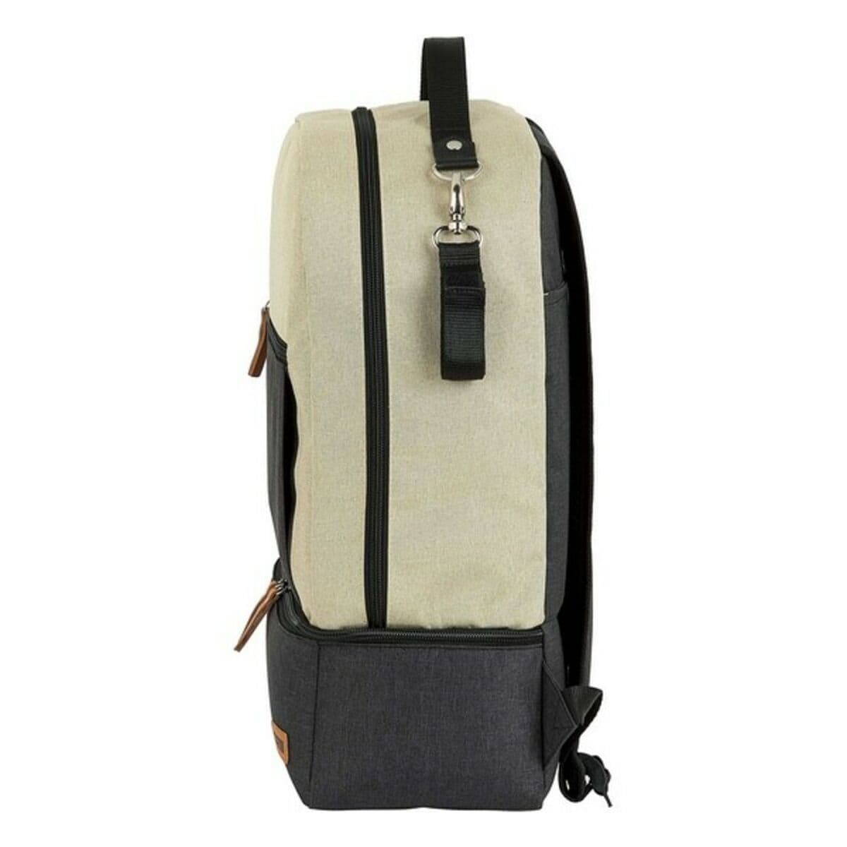 Sporttasche mit Schuhhalterung Safta M883 Beige Dunkelgrau 15 L - Thumbnail 3