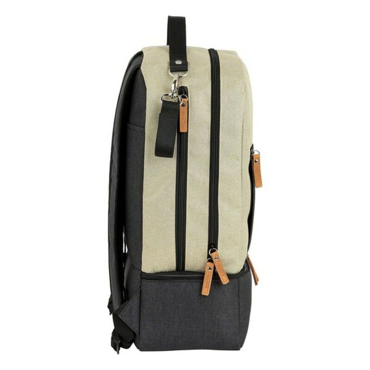 Sporttasche mit Schuhhalterung Safta M883 Beige Dunkelgrau 15 L - Thumbnail 4