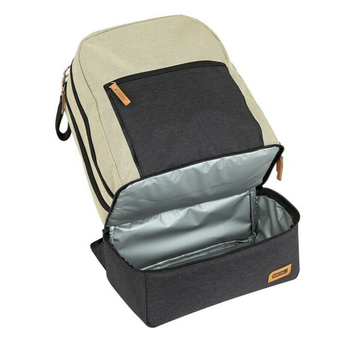 Sporttasche mit Schuhhalterung Safta M883 Beige Dunkelgrau 15 L - Thumbnail 7