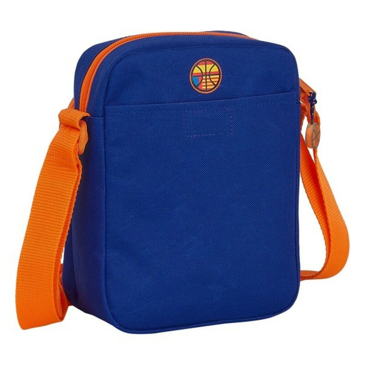 Schultertasche Valencia Basket M672 Blau Orange 16 x 22 x 6 cm - Thumbnail 2