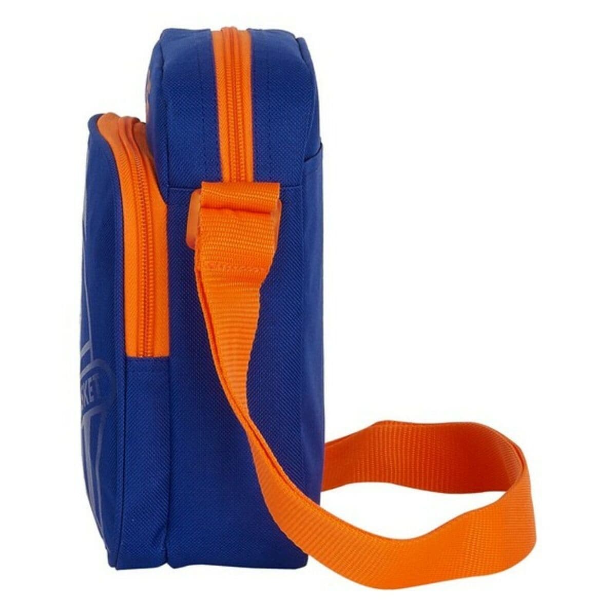 Schultertasche Valencia Basket M672 Blau Orange 16 x 22 x 6 cm - Thumbnail 3
