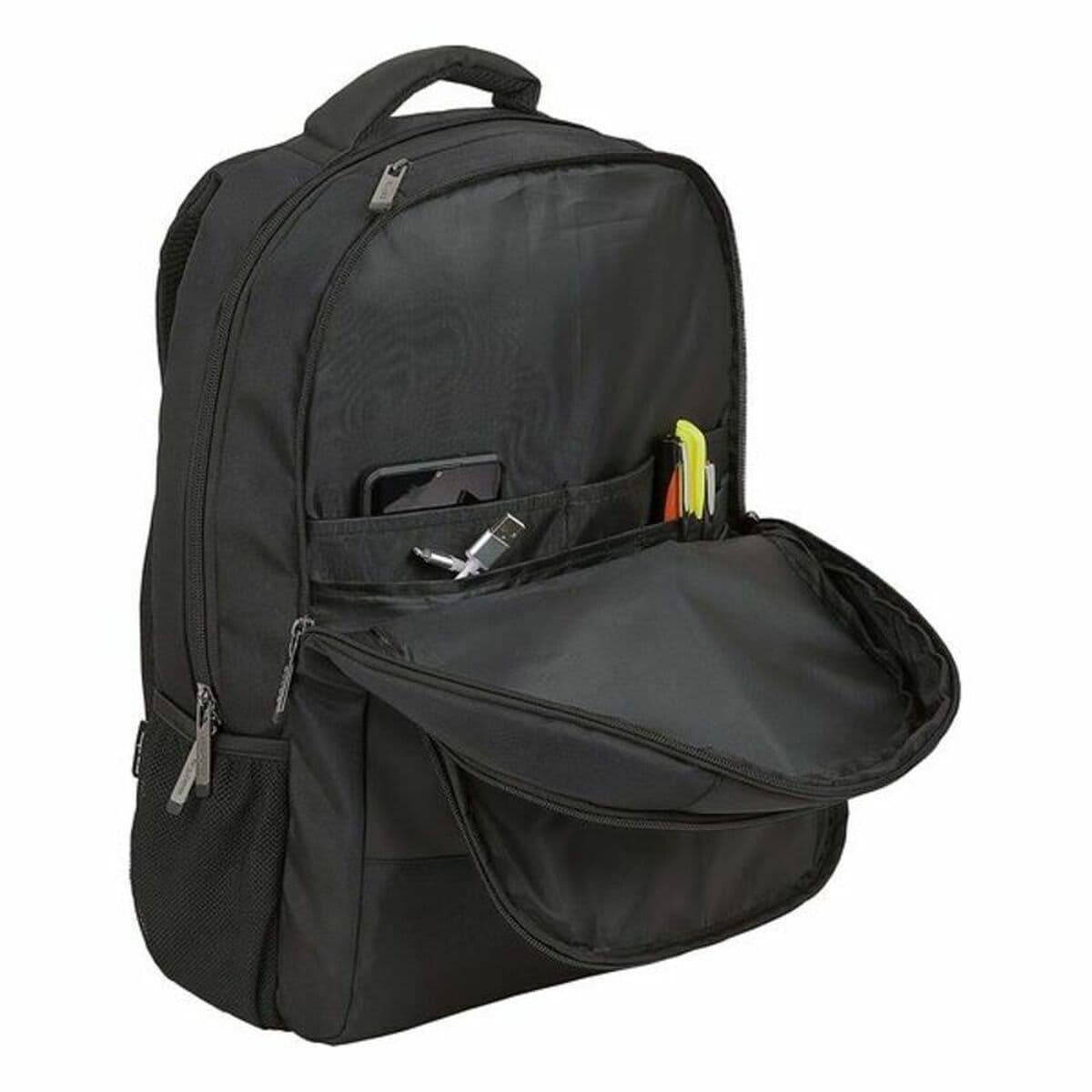Laptop- und Tablet-Rucksack mit USB-Anschluss Safta 15,6'' Schwarz 30 x 43 x 16 cm - Thumbnail 4