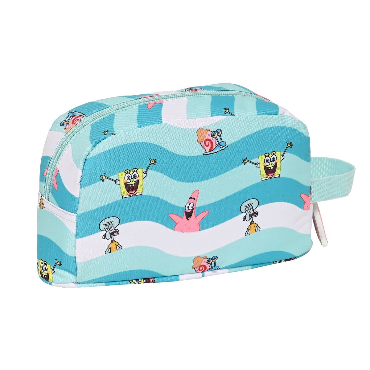 Thermo-Vesperbox Spongebob Stay positive Blau Weiß (21.5 x 12 x 6.5 cm) - Thumbnail 2