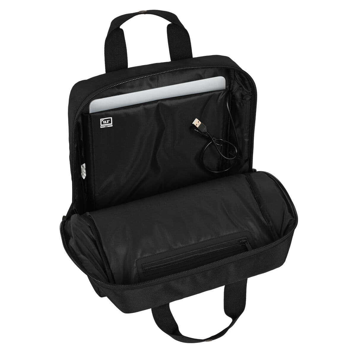 Laptoptasche Mickey Mouse Clubhouse Schwarz 29 x 39 x 11 cm - Thumbnail 4
