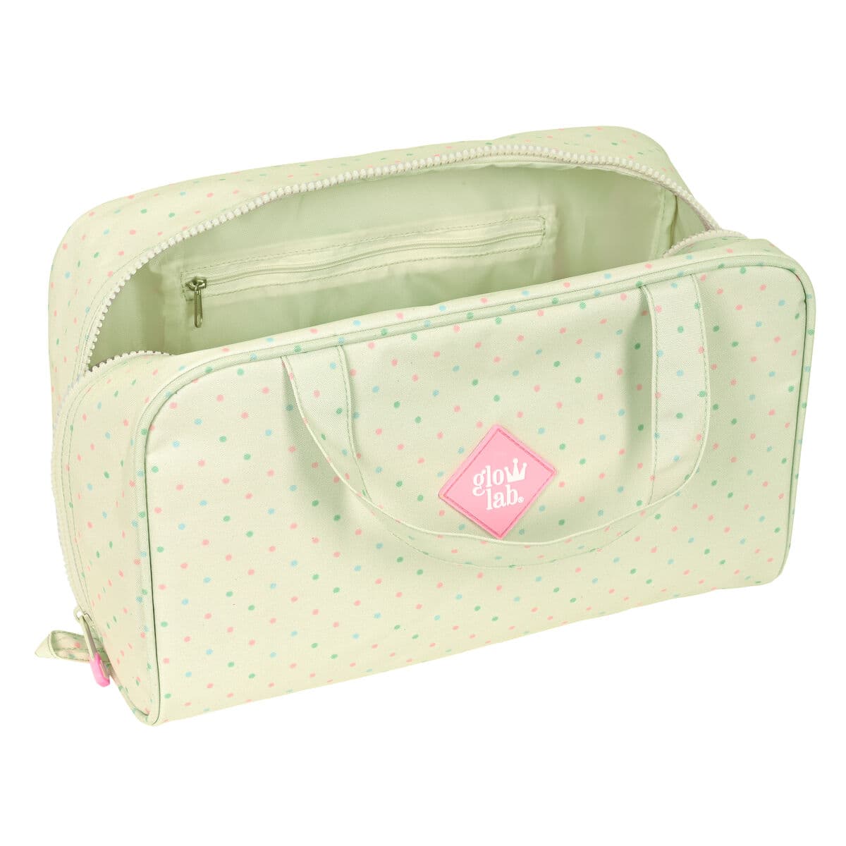 Kulturbeutel für die Schule Glow Lab Magic flow Beige 31 x 14 x 19 cm - Thumbnail 3