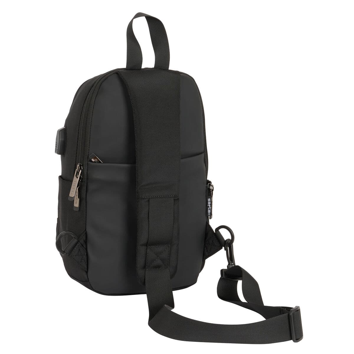 Rucksack Safta Black Schwarz 18 x 34 x 12 cm - Thumbnail 4