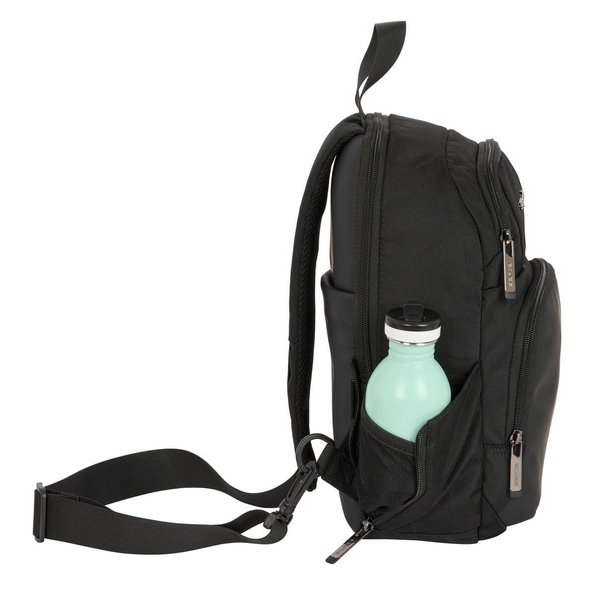 Rucksack Safta Black Schwarz 18 x 34 x 12 cm - Thumbnail 5