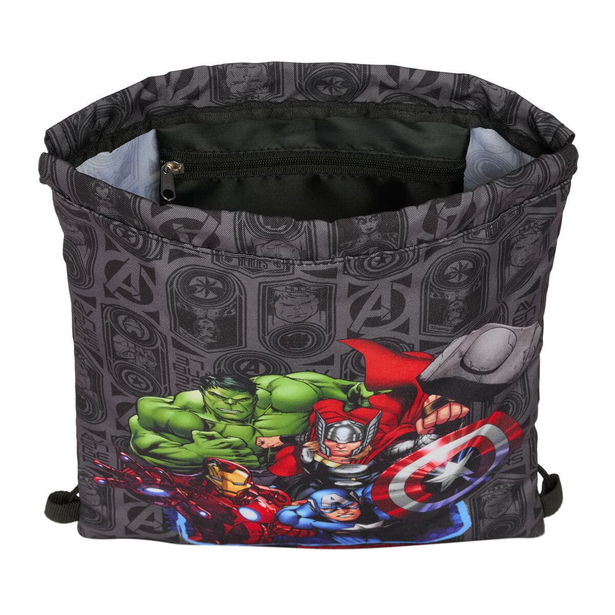 Rucksacktasche mit Bändern The Avengers Vendetta Schwarz 26 x 34 x 1 cm - Thumbnail 4