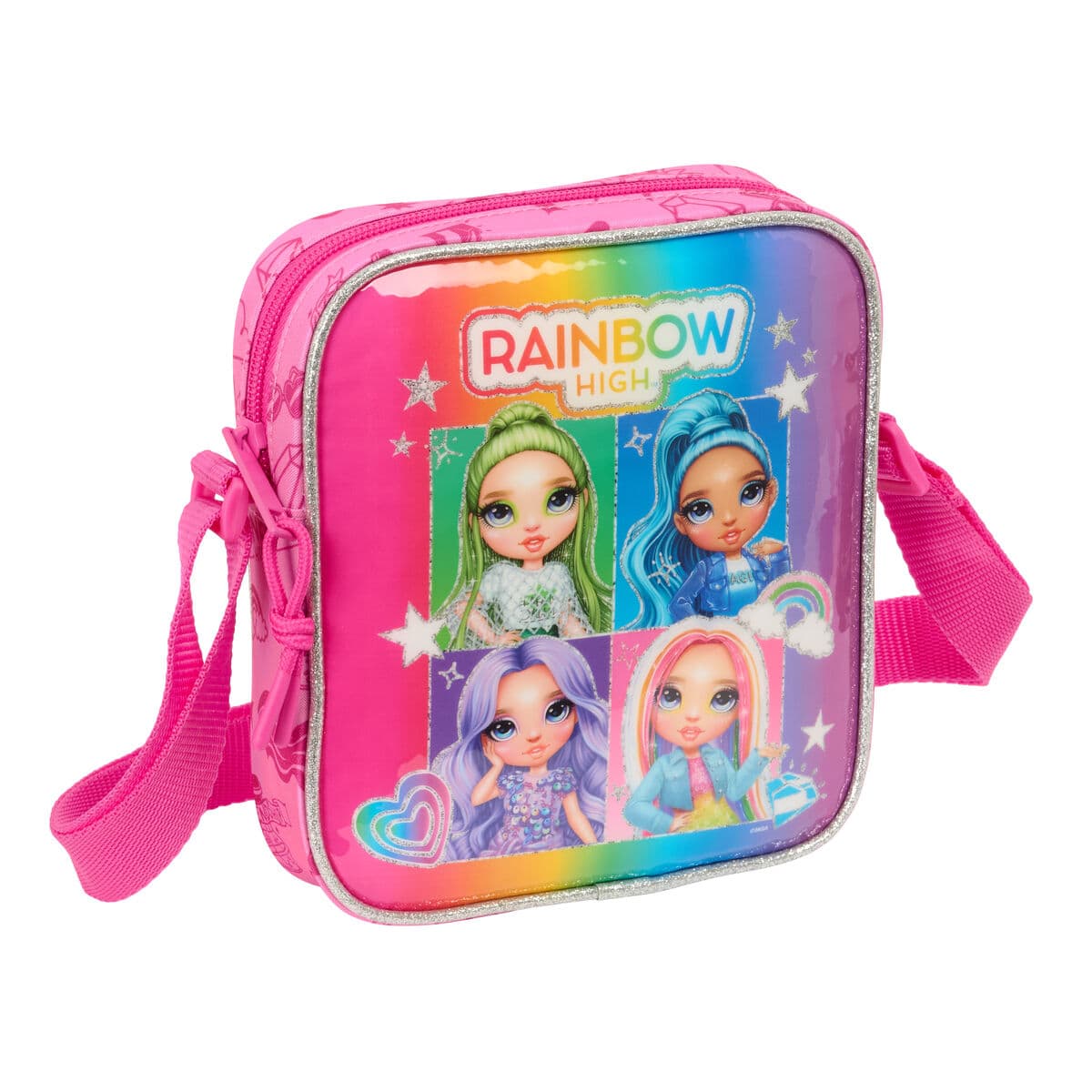 Umhängetasche Rainbow High Shine Bunt 16 x 18 x 4 cm
