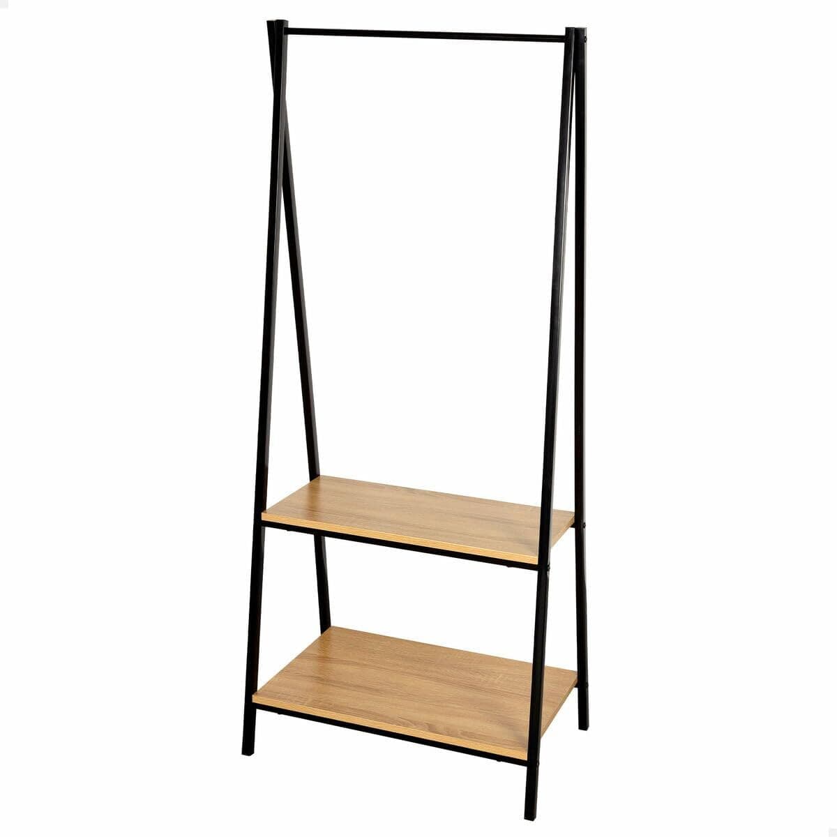 Garderobe mit Einlegeboden Aktive Schwarz Stahl (Restauriert A) - Thumbnail 7