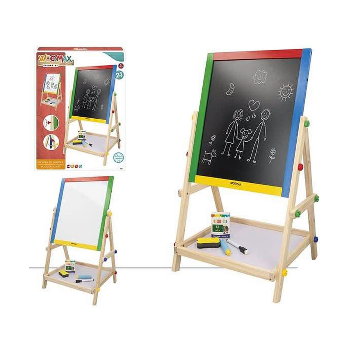 Doppelseitige Tafel Colorbaby Zubehör 65 x 38 cm - Thumbnail 2