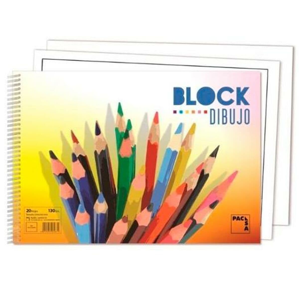 Zeichenblock Pacsa 20 Blatt 33 x 23 cm Mit Box — Bild 1