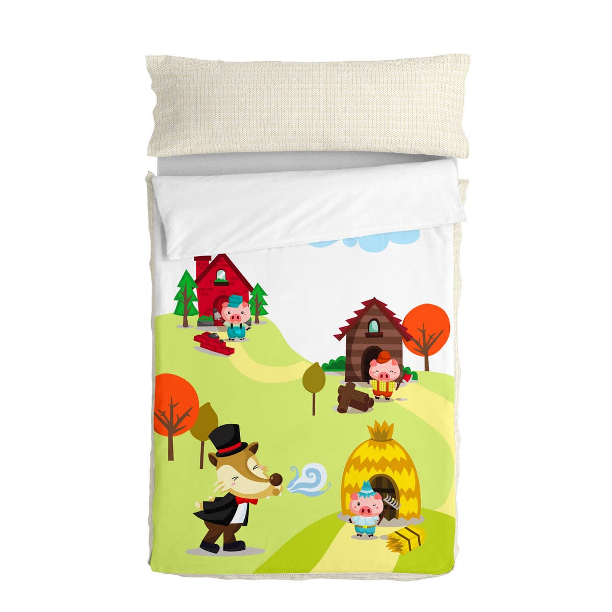Bettbezug mit Füllung HappyFriday Mr Fox Piggys Bunt 42 x 20 x 50 cm — Bild 1