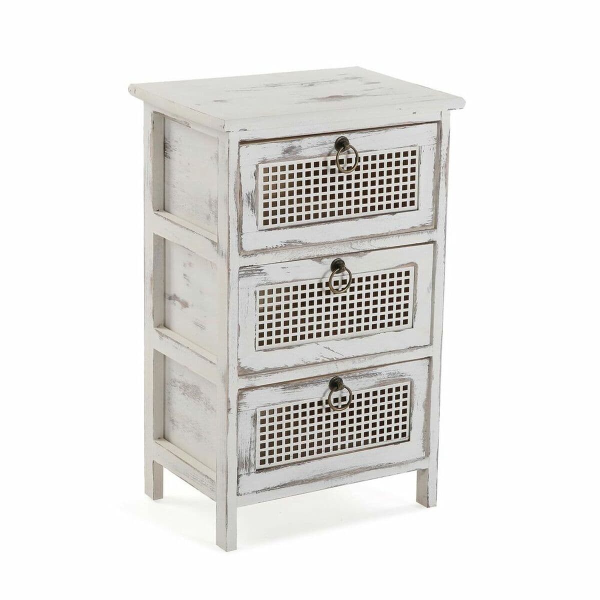 Schubladenschrank Versa Old Weiß (Restauriert A) — Bild 1