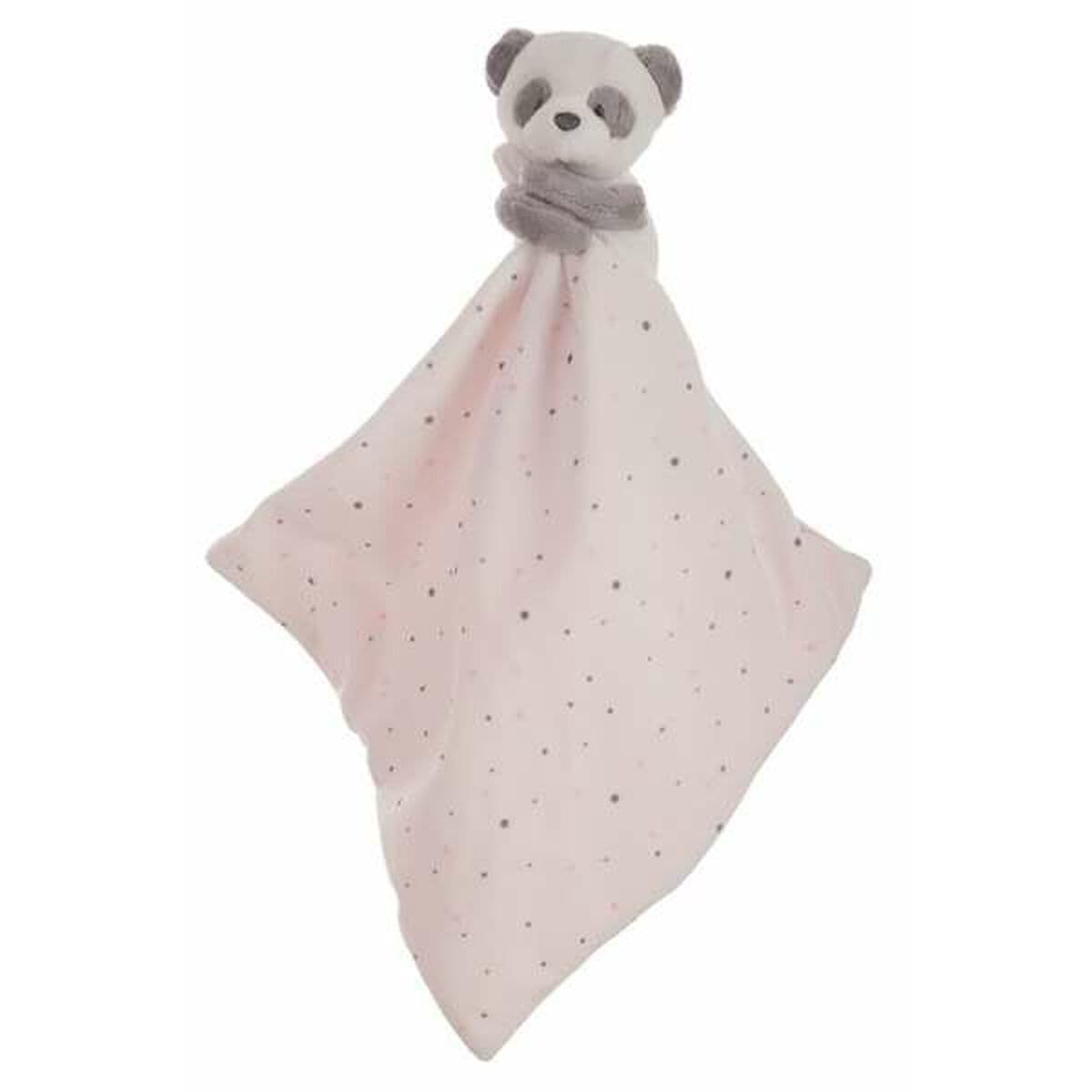Kuscheltier 25 x 25 cm Pandaknochen Rosa — Bild 1