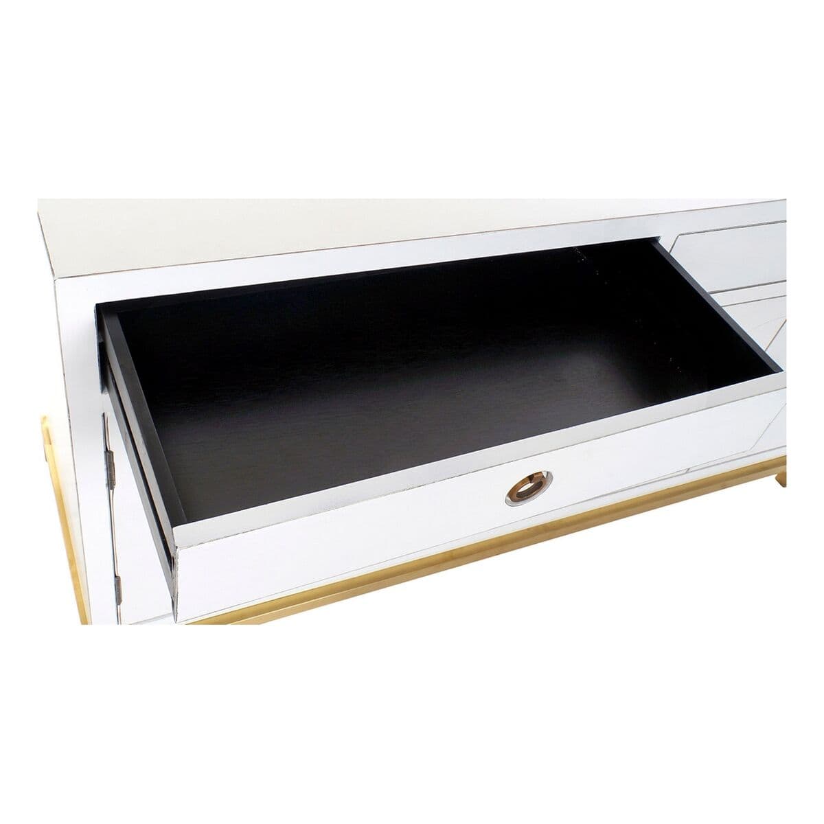 Anrichte DKD Home Decor Kamakura Weiß Gold Metall Pappel 150 x 50 x 80 cm (150 x 50 x 80 cm) - Thumbnail 4