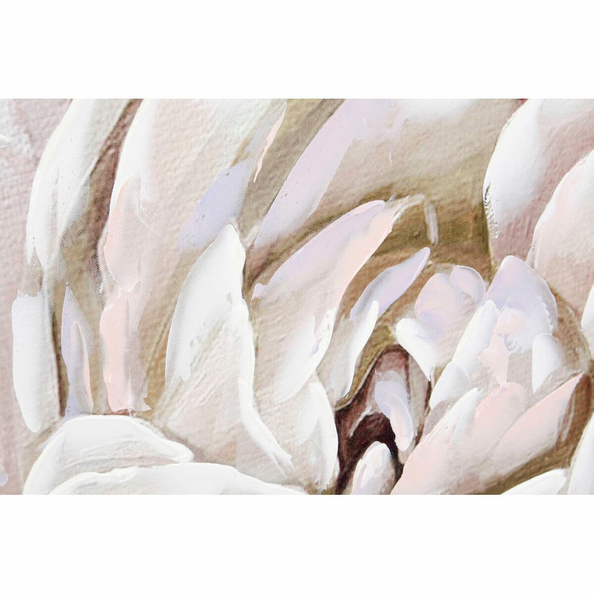 Leinwand DKD Home Decor Leinwand Holz MDF 80 x 3 x 80 cm Blume - Thumbnail 3