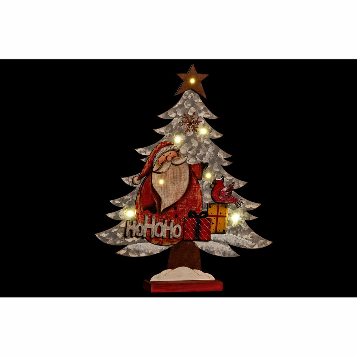 Weihnachtsschmuck DKD Home Decor Holz (2 pcs) (33 x 6 x 39.5 cm) - Thumbnail 2