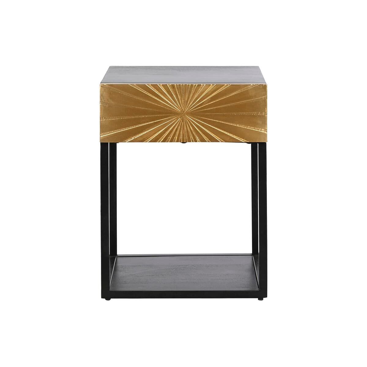 Nachttisch DKD Home Decor Gold 35 x 40 x 55 cm Schwarz Metall Holz - Thumbnail 5