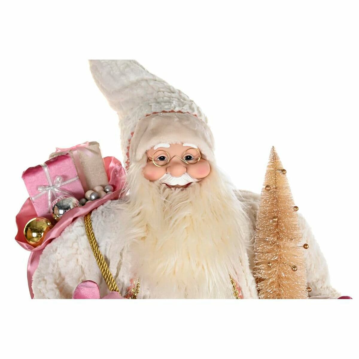Weihnachtsschmuck DKD Home Decor Grau Rosa 60 x 50 x 124 cm - Thumbnail 2