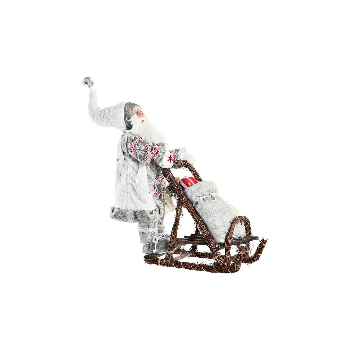 Weihnachtsschmuck DKD Home Decor Grau Weihnachtsmann 42 x 22 x 48 cm