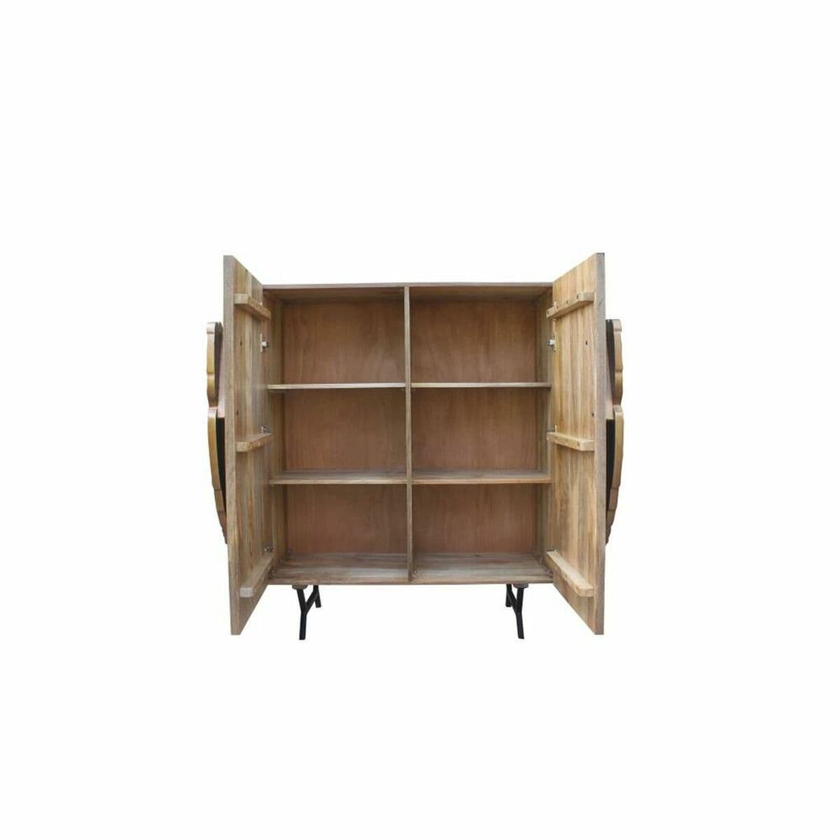 Anrichte DKD Home Decor Braun Gold Mango-Holz 100 x 45 x 120 cm 100 x 50 x 120 cm - Thumbnail 3