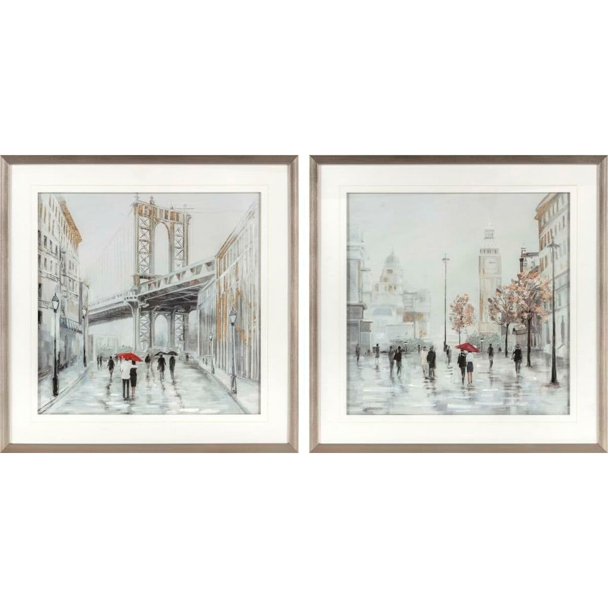 Leinwand DKD Home Decor polystyrol Leinwand 60 x 3 x 60 cm 63 x 3 x 63 cm — Bild 1