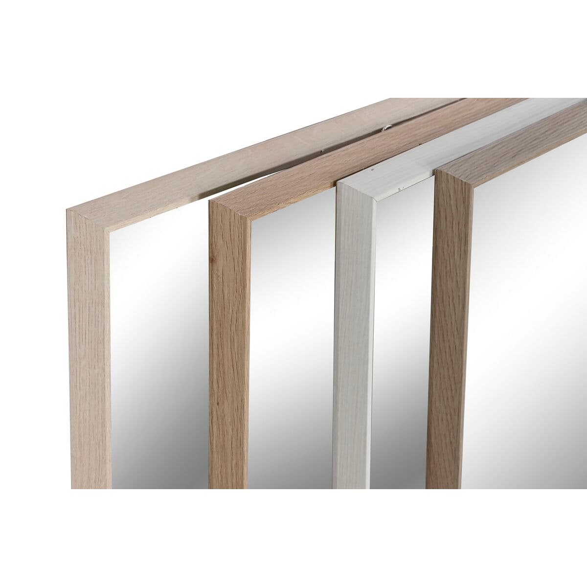 Wandspiegel Home ESPRIT Weiß Braun Beige Grau Kristall polystyrol 63,3 x 2,6 x 89,6 cm (4 Stück) - Thumbnail 2