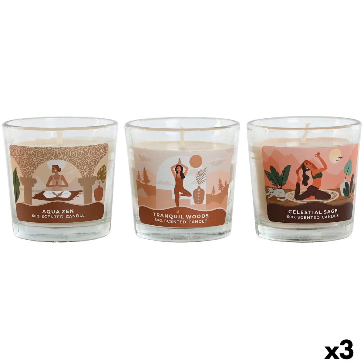 Duftkerze Home ESPRIT Urban 60 g (3 Stück) — Bild 1