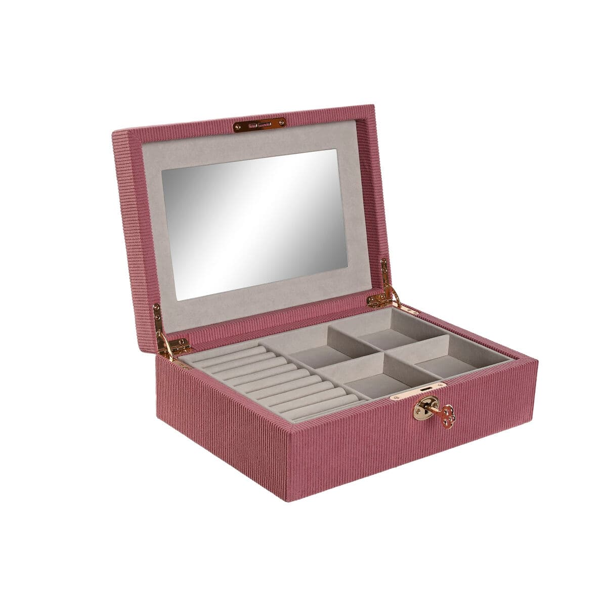 Box-Schmuckkästchen Home ESPRIT Creme Magenta 27 x 19 x 9 cm — Bild 1