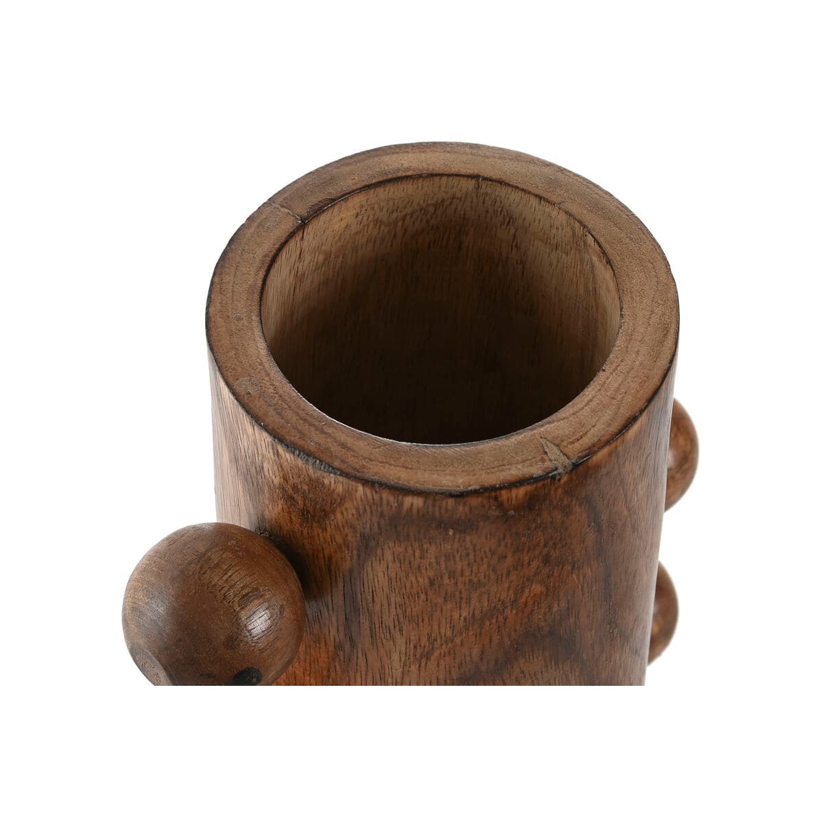 Vase Home ESPRIT Mango-Holz 10 x 10 x 28 cm - Thumbnail 2