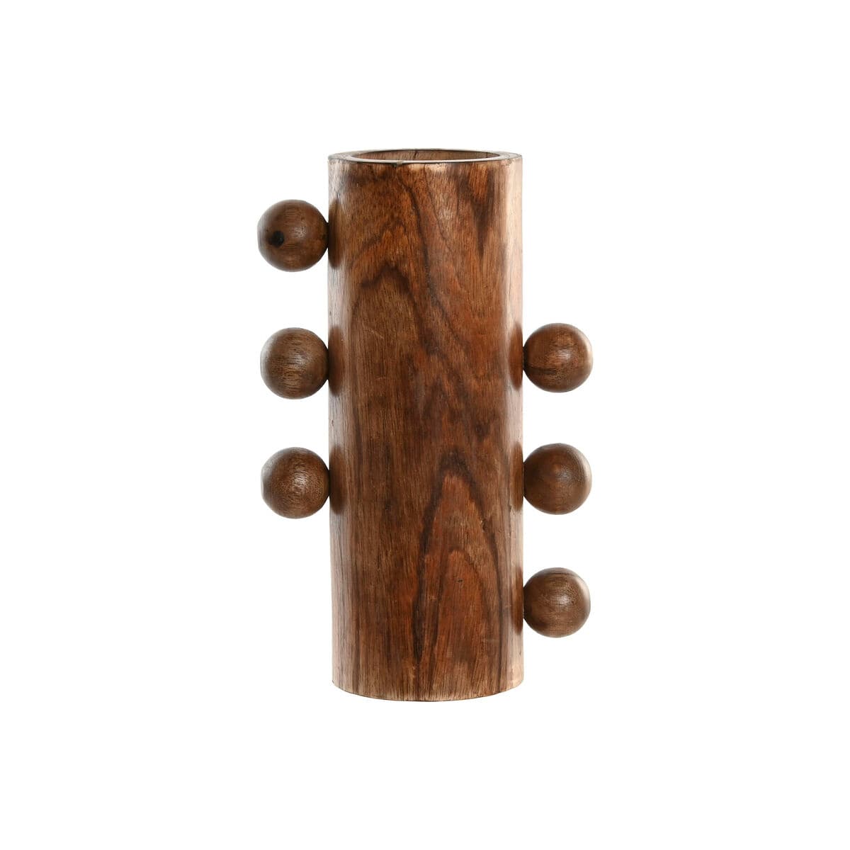 Vase Home ESPRIT Mango-Holz 10 x 10 x 28 cm — Bild 1