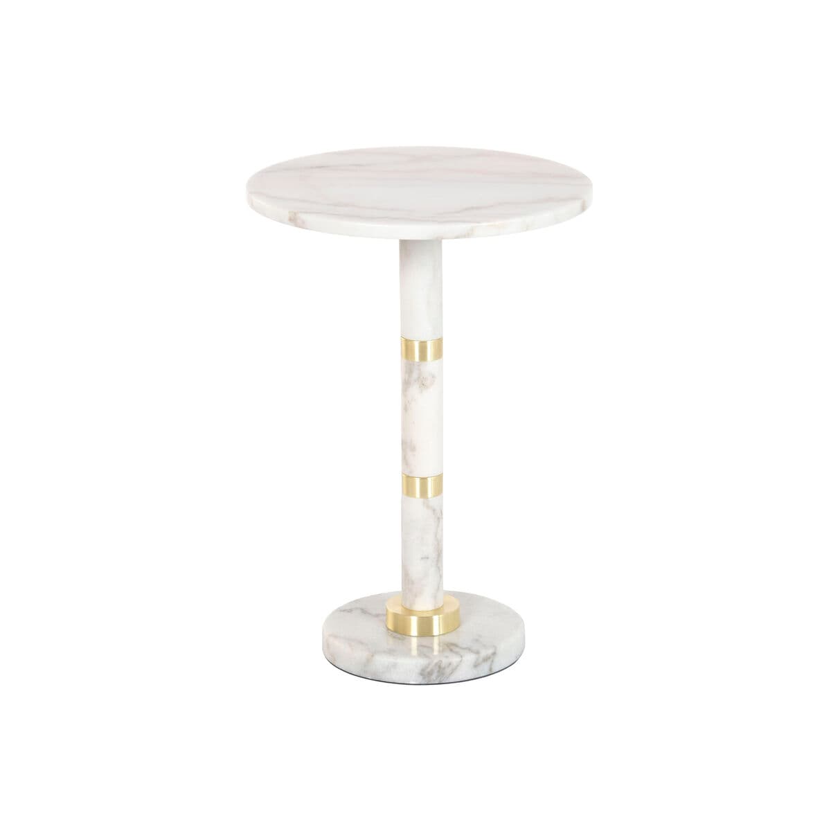 Beistelltisch Home ESPRIT Weiß Gold 41 X 41 X 58 CM — Bild 1
