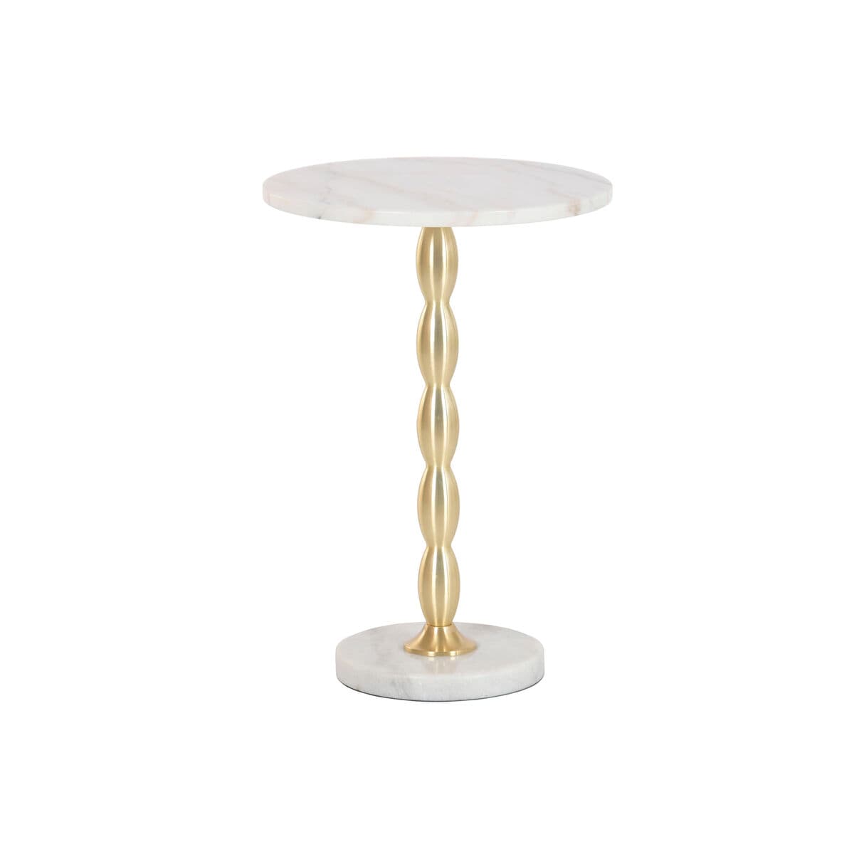 Beistelltisch Home ESPRIT Weiß Gold 41 x 41 x 57 cm — Bild 1