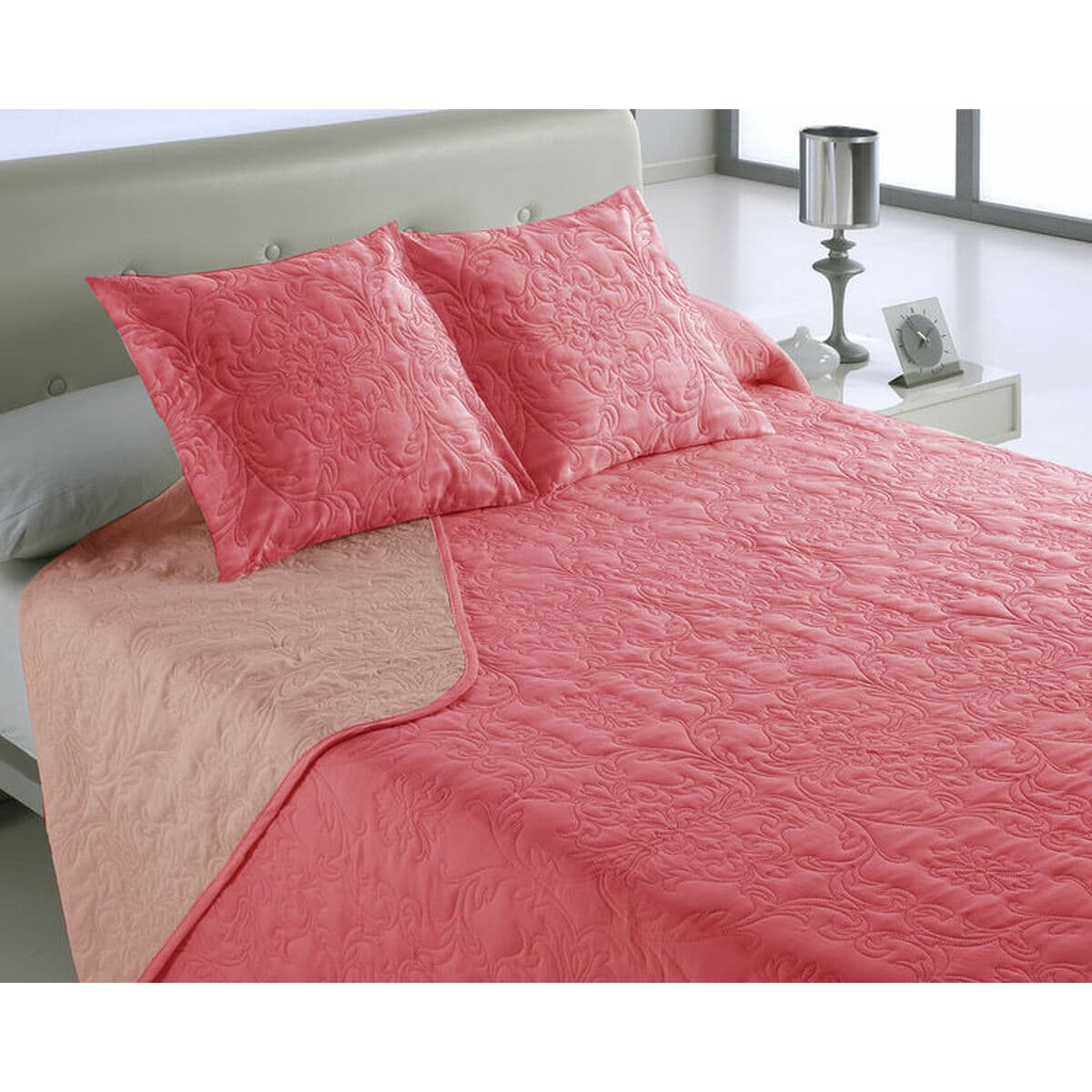 Steppdecke Hosteline VEGAS Rot King size 270 x 260 cm (3 Stücke) — Bild 1