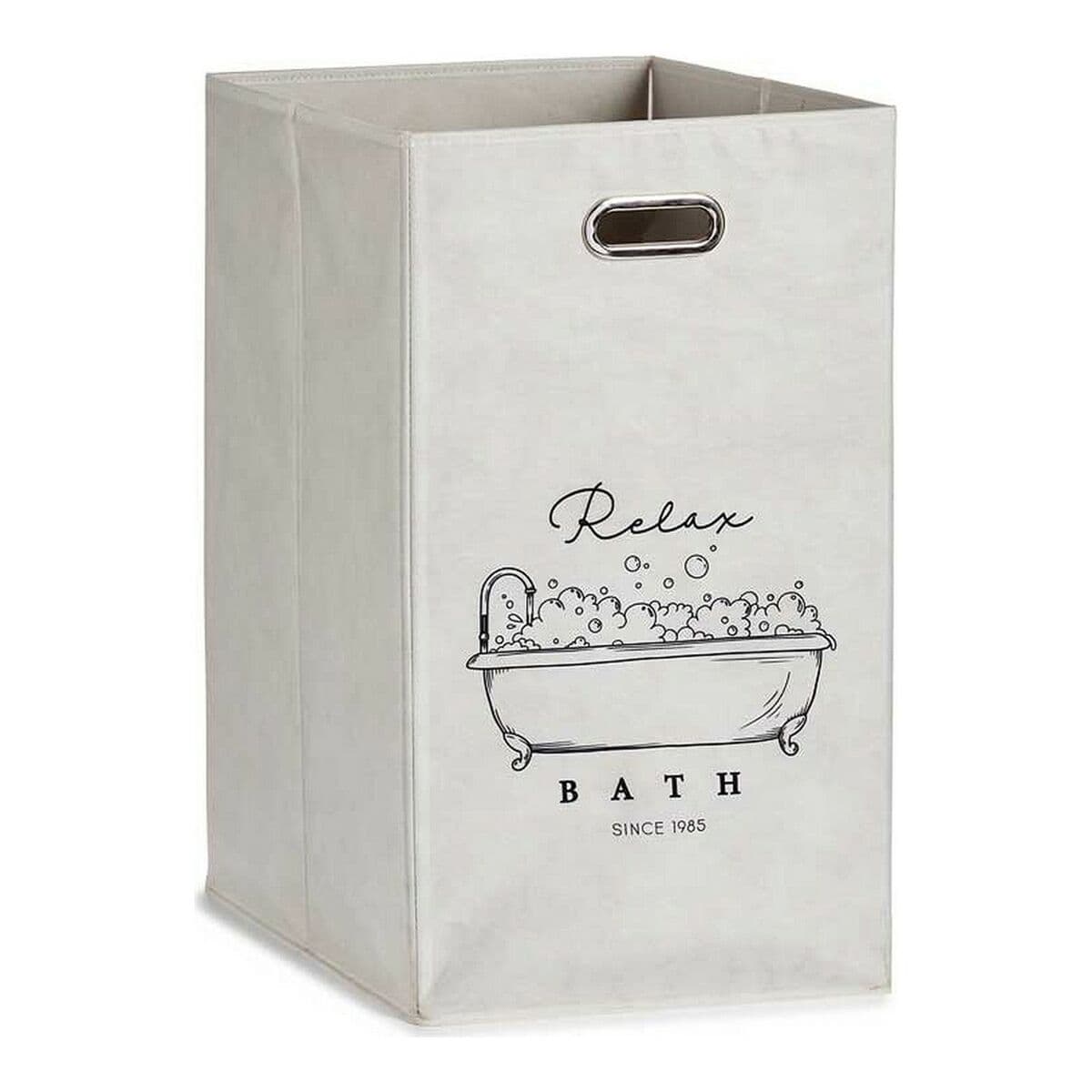 Mehrzweckkorb Berilo Relax Bath Weiß Pappe 60 L 35 x 57 x 35 cm Biegsam