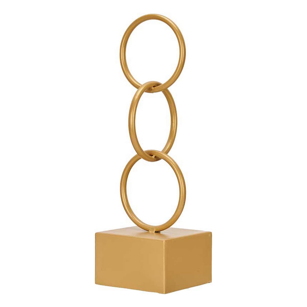 Deko-Figur Gift Decor Gold Ringe 12,5 x 40,5 x 12,5 cm