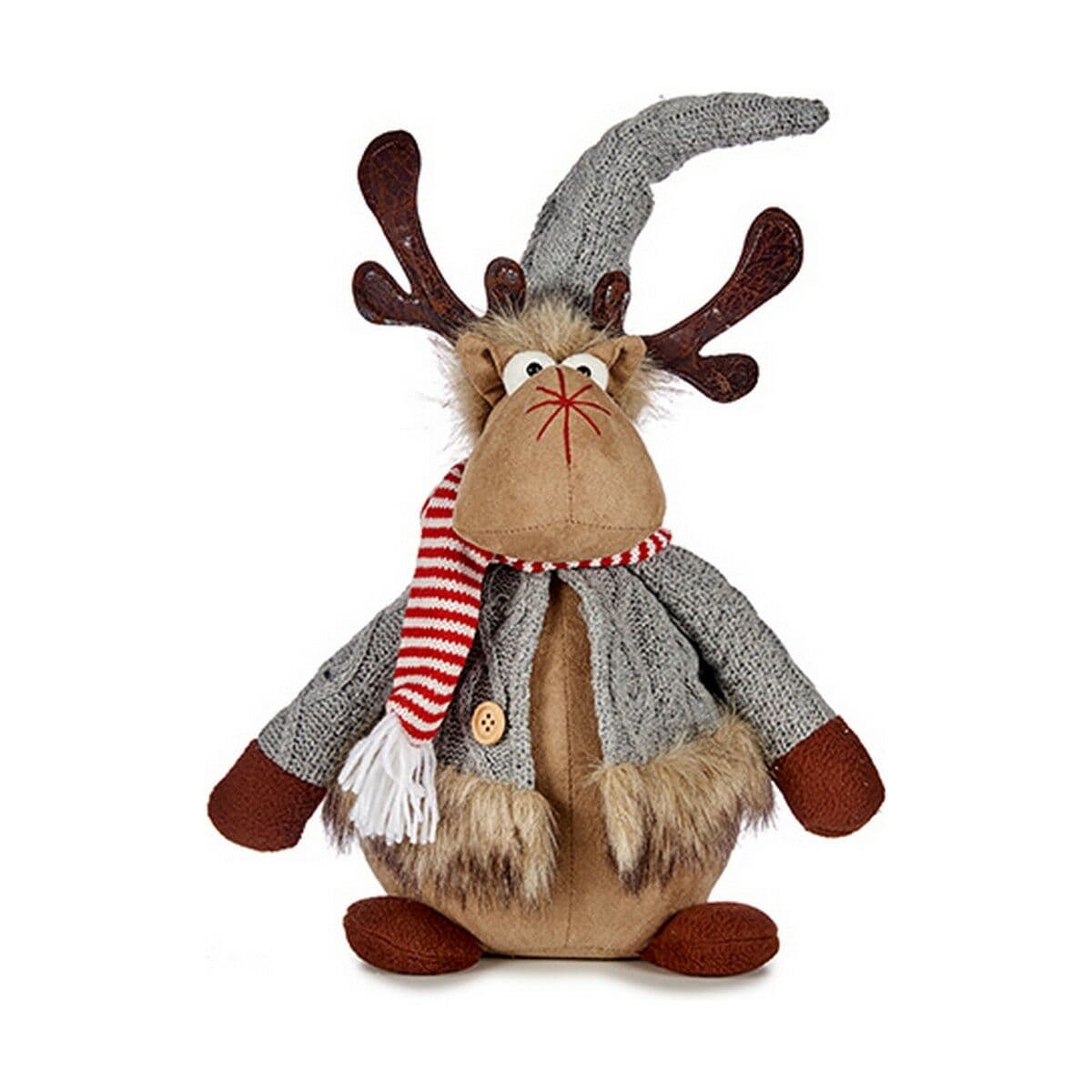 Weihnachts-Rentier Krist+ Braun Grau 15 x 43 x 19 cm — Bild 1
