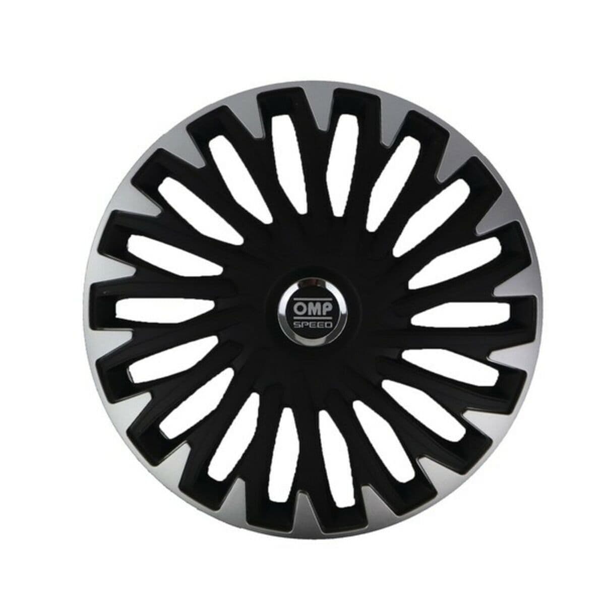 Radkappe OMP OMPS07021412 Schwarz Silberfarben 14" (Restauriert C) — Bild 1