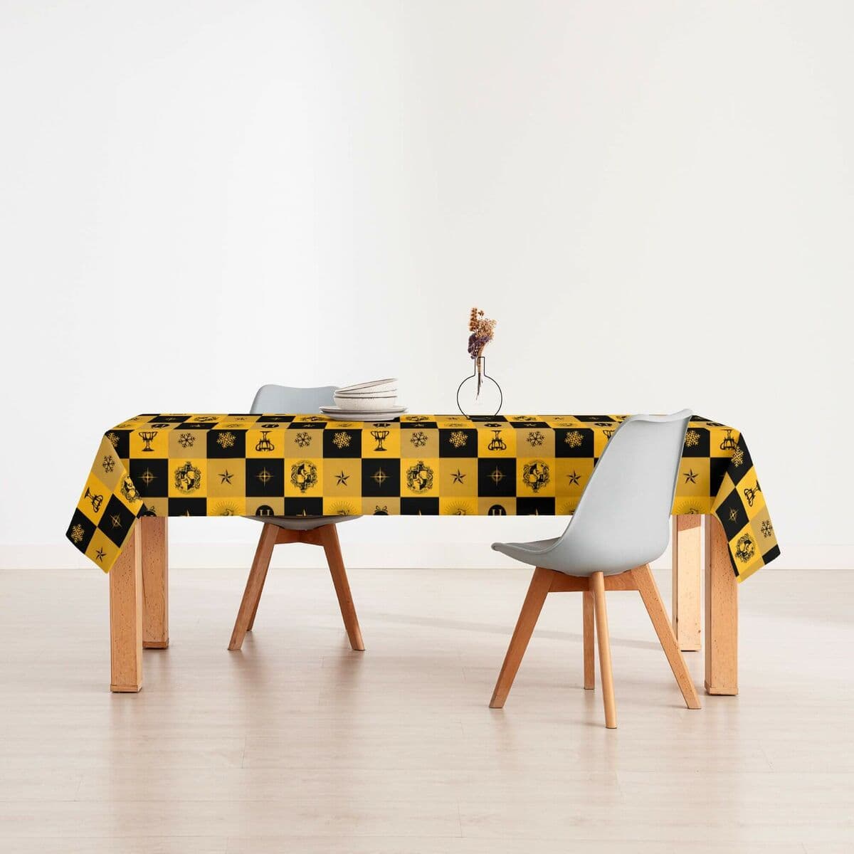 Fleckenabweisende geharzte Tischdecke Harry Potter Hufflepuff Bunt 100 x 150 cm - Thumbnail 3