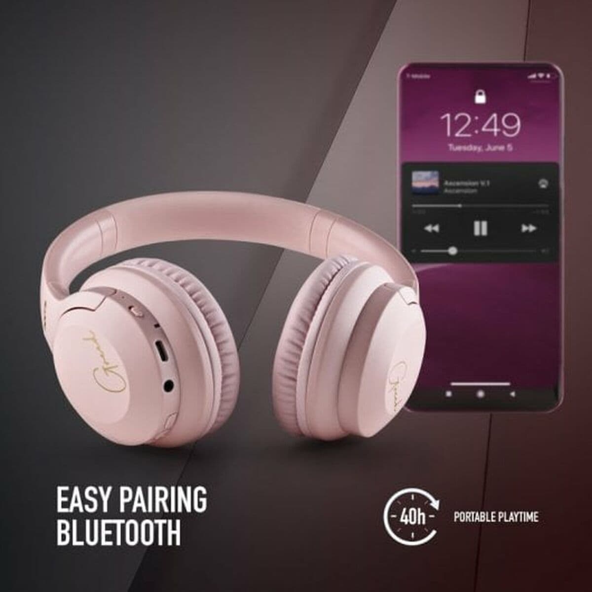 Bluetooth-Kopfhörer NGS ARTICA CHILL TEAL Rosa (1 Stück) - Thumbnail 2