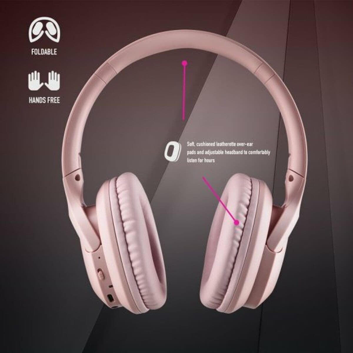 Bluetooth-Kopfhörer NGS ARTICA CHILL TEAL Rosa (1 Stück) - Thumbnail 6
